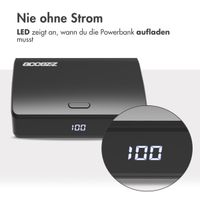 Accezz Omega Series – Powerbank – 10.000 mAh – USB-A & USB-C – Power Delivery – 35 Watt - Schwarz