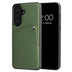 Selencia Riva Back Cover mit Kartenfach Samsung Galaxy A57 (5G) - Sage Green