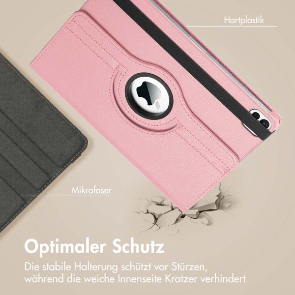 imoshion 360° drehbare Klapphülle Apple iPad Air 11 Zoll (2025) M3 / (2024) M2 / Air 5 (2022) / Air 4 (2020) / Pro 11 (2018/2020) - Rosa