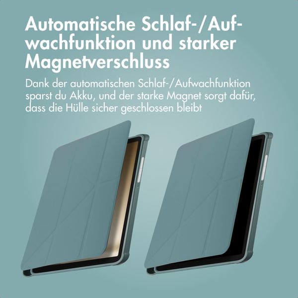imoshion Origami Klapphülle Samsung Galaxy Tab A11 Plus - Dunkelgrün