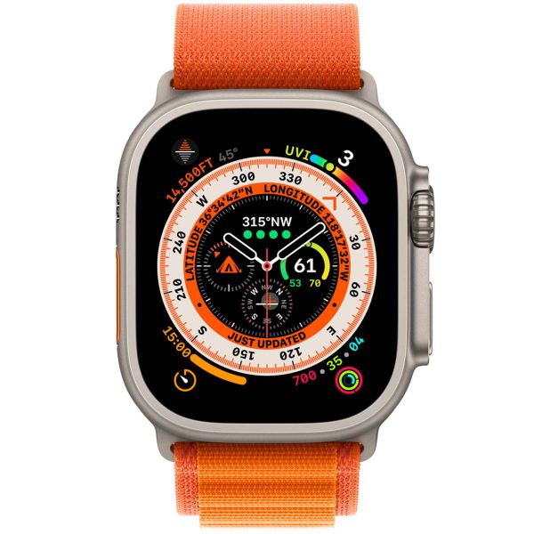 Apple Alpine Loop Band für die Apple Watch Series 1-10 / SE / Ultra (2) - 42/44/45/46/49 mm - Größe L - Orange