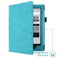 imoshion Vegan Leather Klapphülle Kobo Aura H2O - Hellblau