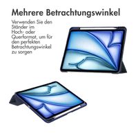 imoshion Trifold Hardcase Klapphülle Apple iPad Air 13 Zoll (2025) M3 / (2024) M2 - Dunkelblau