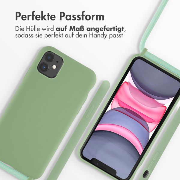 imoshion Silikonhülle mit Band für das iPhone 11 - Grün