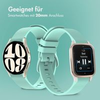 imoshion Sport-Silikonarmband mit Schnalle - Universelle 20 mm Anschluss - Mintgrün