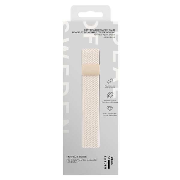 iDeal of Sweden Soft Braid Watch Band für Apple Watch | 38/40/41/42 mm - Perfect Beige