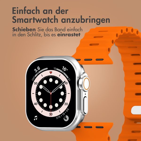 Accezz Ocean Armband für Apple Watch Series 1 - 11 / SE / Ultra (44/45/46/49 mm) - Orange