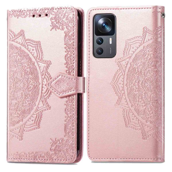 imoshion Mandala Klapphülle für das Xiaomi 12T (Pro) - Rose Gold