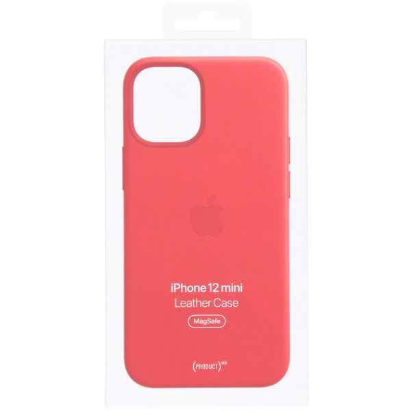 Apple Leder-Case MagSafe für das iPhone 12 Mini - Red