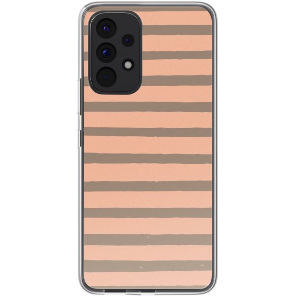 imoshion Design Hülle Samsung Galaxy A53 - Striped peach reverse