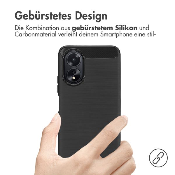 imoshion Brushed Back Cover für das Oppo A18 / Oppo A38 - Schwarz