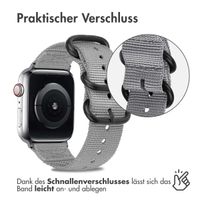 imoshion Nylonarmband für das Apple Watch Series 1-9 / SE - 38/40/41 mm / Series 10 - 42 mm - Grau