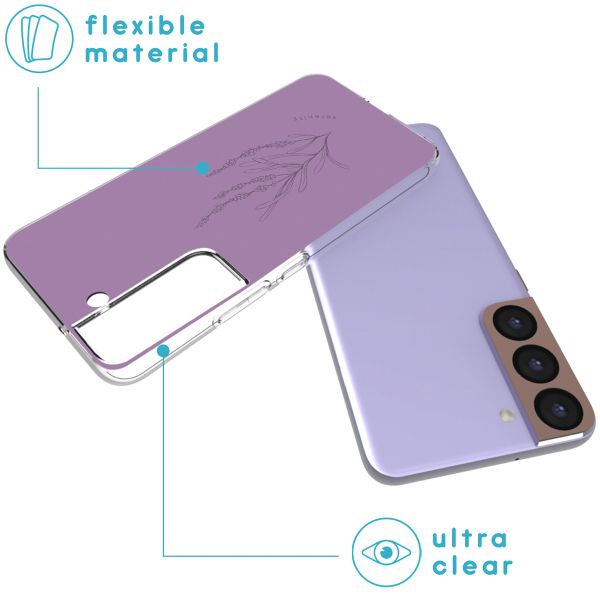 imoshion Design Hülle für das Samsung Galaxy S22 - Floral Purple