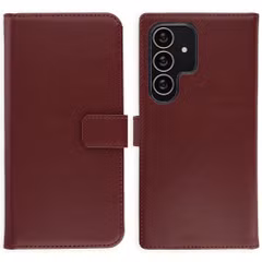 Selencia Echtleder Klapphülle Samsung Galaxy S25 Ultra - Burgundy