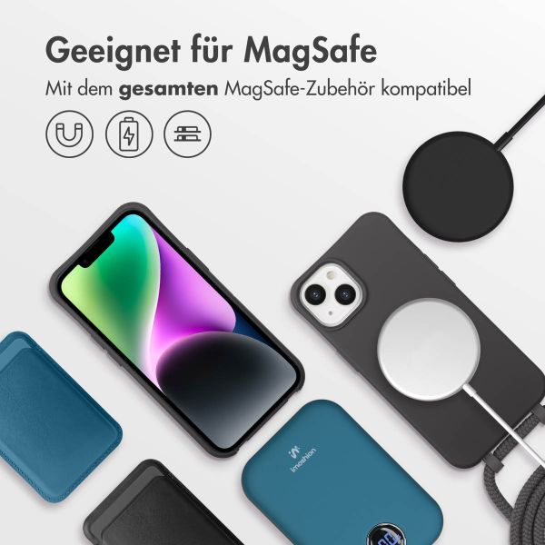 imoshion Color Backcover mit abnehmbarem Handykette und MagSafe Apple iPhone 14 - Black Coffee