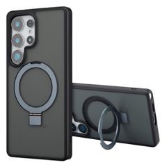 Accezz Ring Stand Backcover mit MagSafe Samsung Galaxy S25 Ultra - Schwarz