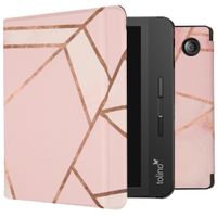 imoshion Design Slim Hard Sleepcover mit Stand für das Tolino Vision 5 -Pink Graphic