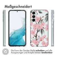 imoshion Design Hülle für das Samsung Galaxy A54 (5G) - Blume - Rosa / Grün