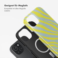 Selencia Vivid Rückabdeckung mit MagSafe Apple iPhone 15 - Zebra Winter Sky Titanium Yellow