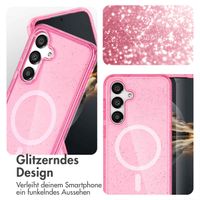 imoshion Sparkle Back Cover mit MagSafe für das Apple iPhone 16 Pro Max - Glitzer Rosa