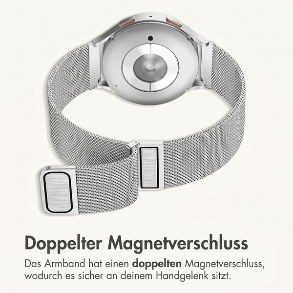 imoshion Mailändische Magnetarmband -   Universelle 22 mm Anschluss - Silber