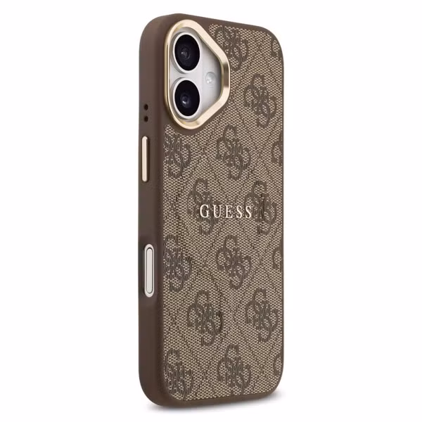 Guess Classic 4G Logo Backcover MagSafe Apple iPhone 17 - Braun