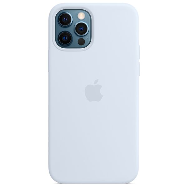 Apple Silikon-Case MagSafe für das Apple iPhone 12 (Pro) - Cloud Blue