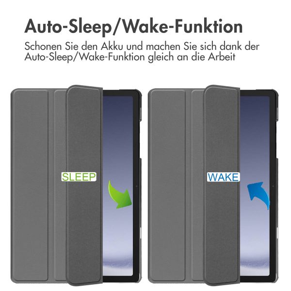 imoshion Trifold Klapphülle Samsung Galaxy Tab A9 Plus - Grau