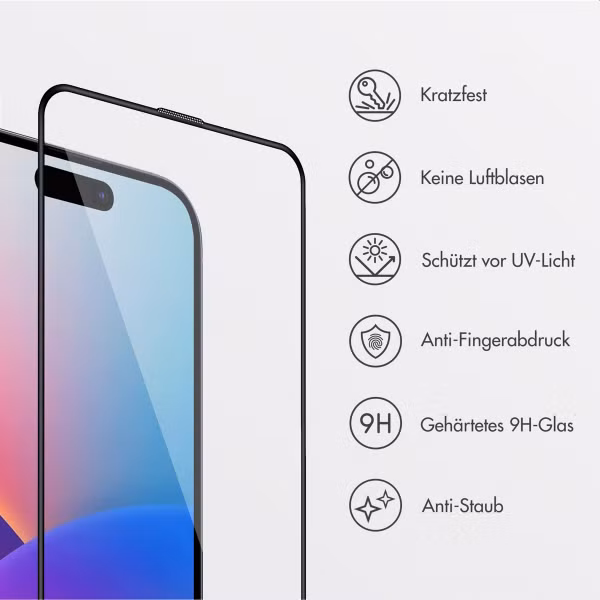 Accezz Gehärteter Glas-Schutz + Applikator Apple iPhone 17 Pro Max