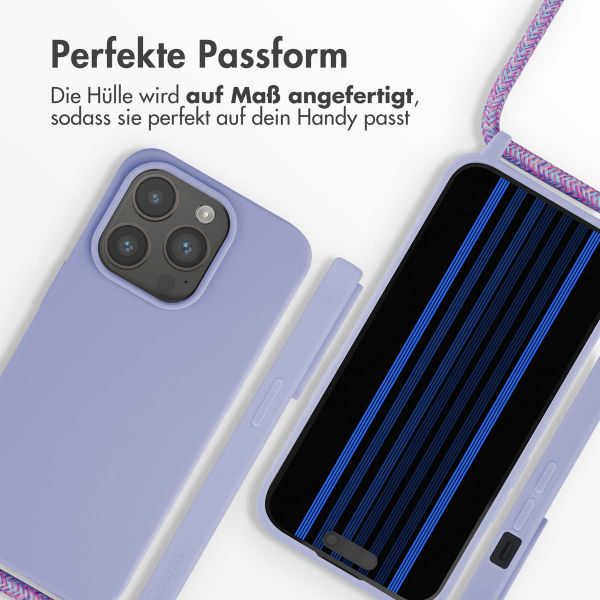 imoshion SilikonHülle mit Band Apple iPhone 15 Pro - Violett