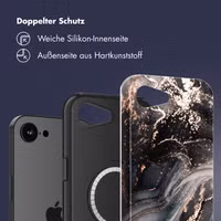 Selencia Vivid Rückabdeckung mit MagSafe Apple iPhone 16e - Chic Marble Black