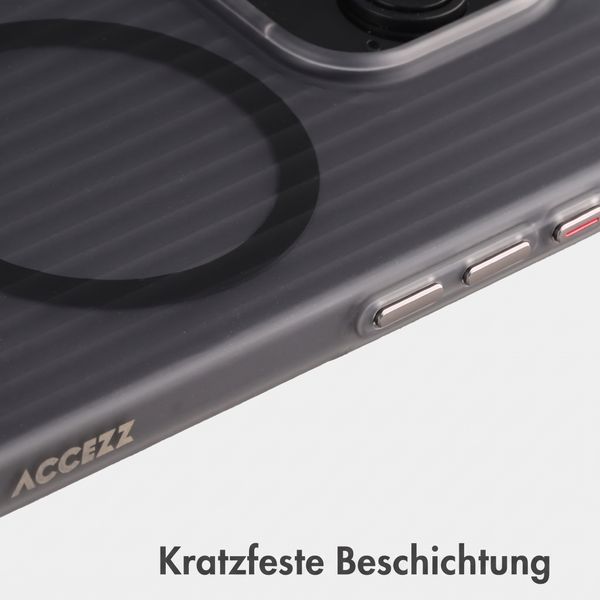 Accezz Lite Backcover mit MagSafe | Fluted | Apple iPhone 15 Pro - Grau