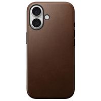 Nomad Modern Leather Case für das iPhone 16 - Brown