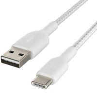 Belkin Boost↑Charge™ Braided USB-C-zu-USB-Kabel - 1 Meter - Weiß