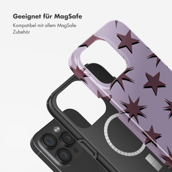Selencia Vivid Rückabdeckung mit MagSafe Apple iPhone 15 Pro - Stars Plum Lilac