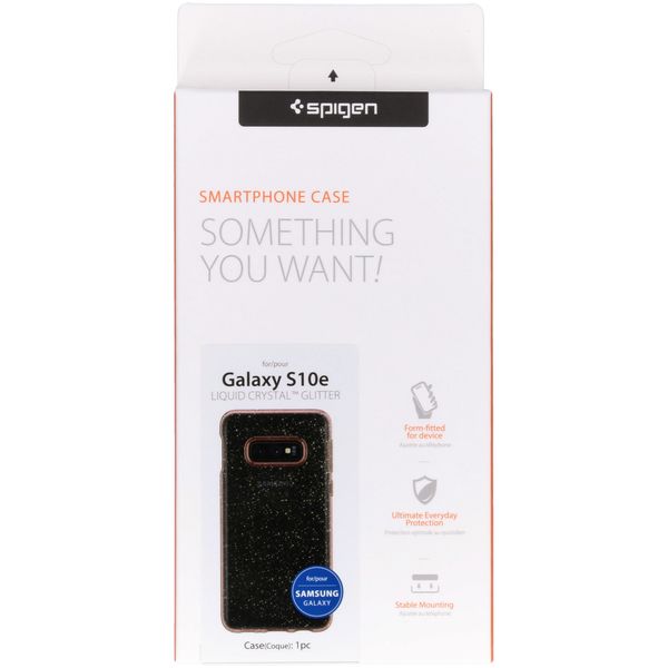 Spigen Liquid Crystal Glitter Case Rosa für Samsung Galaxy S10e