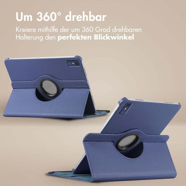 imoshion 360° drehbare Klapphülle Lenovo Tab P12 - Dunkelblau