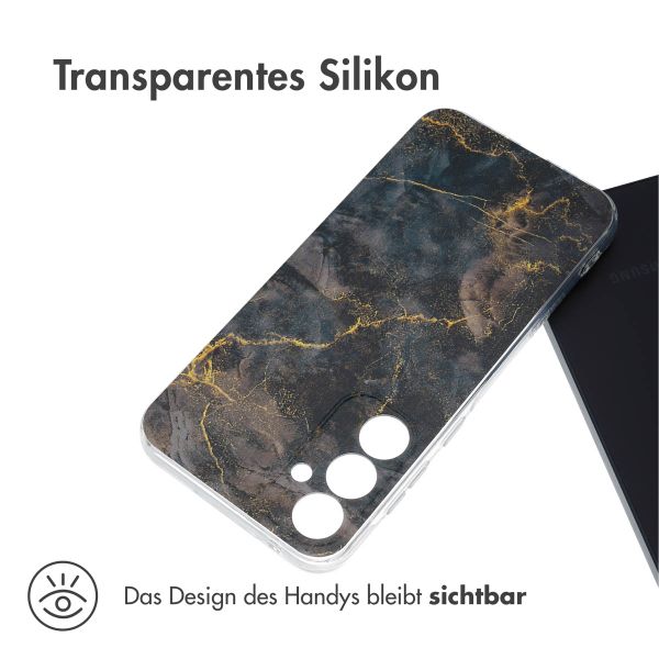 imoshion Design Hülle für das Samsung Galaxy A35 - Black Marble