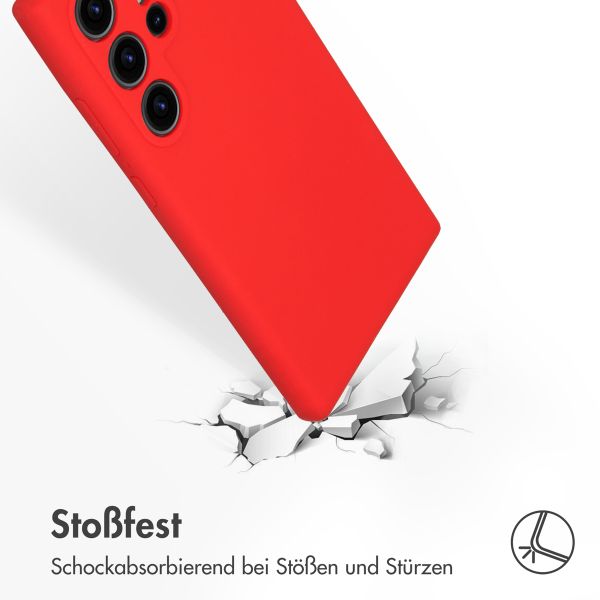 Accezz Liquid Silikoncase für das Samsung Galaxy S24 Ultra - Rot