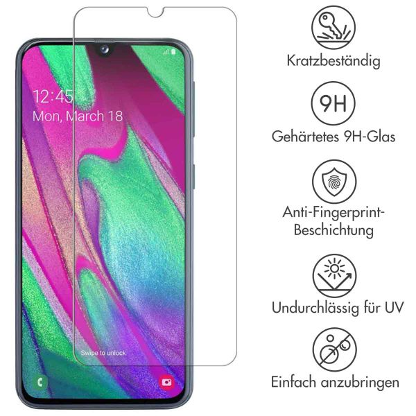 Accezz Screen Protector aus gehärtetem Glas Samsung Galaxy A40