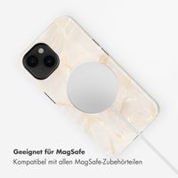 Selencia Vivid Rückabdeckung mit MagSafe Apple iPhone 14 - Golden Beige Marble