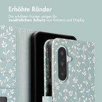 imoshion Design Klapphülle Samsung Galaxy A26 - Smoke Green Flowers