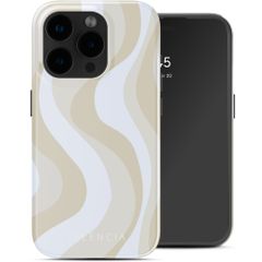 Selencia Vivid Rückabdeckung mit MagSafe Apple iPhone 15 Pro - Desert Waves Beige