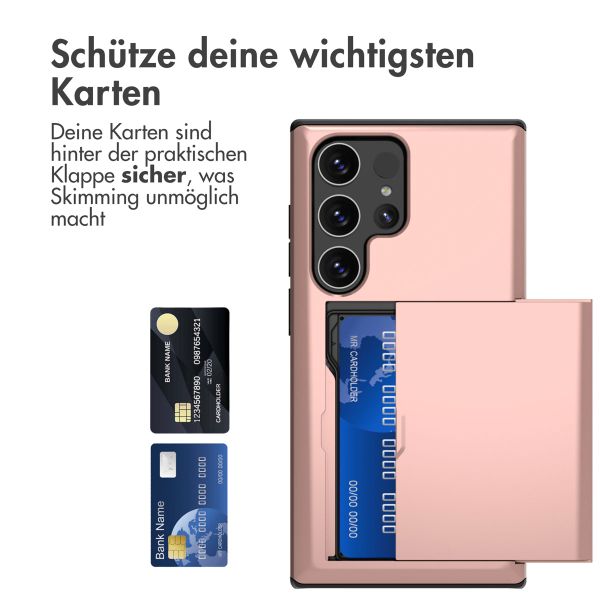 imoshion Backcover mit Kartenfach Samsung Galaxy S24 Ultra - Rosé gold