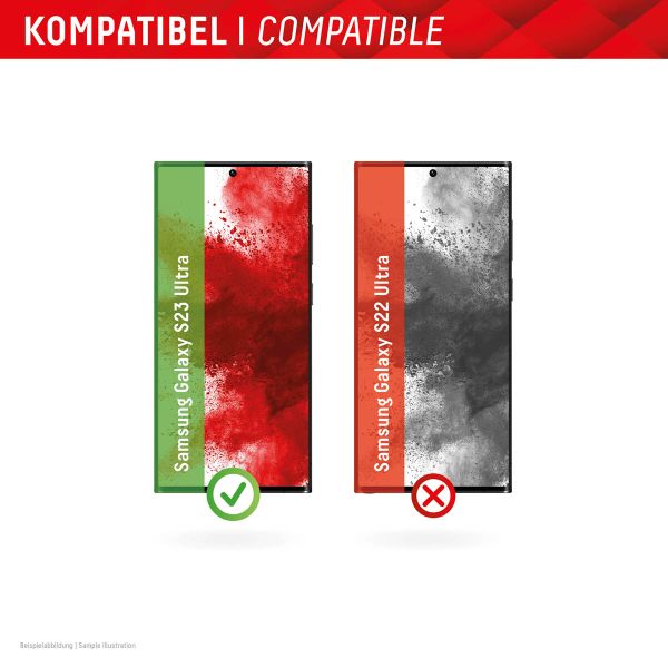 Displex Displayschutz aus gehärtetem Glas Privacy Samsung Galaxy S23 Ultra