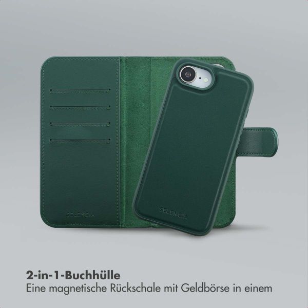 Selencia Olyn Abnehmbare Bookcase mit MagSafe Apple iPhone 16e - Grün