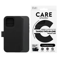 CARE by PanzerGlass Tango 2-in-1 Wallet Case MagSafe für das iPhone 16 Pro - Schwarz