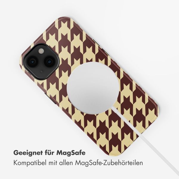 Selencia Vivid Rückabdeckung mit MagSafe Apple iPhone 14 - Pied-de-Poule