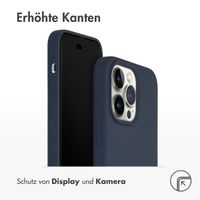 Accezz Liquid Silikoncase für das Apple iPhone 14 Pro Max - Dunkelblau