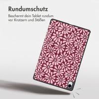 imoshion Design Trifold Klaphülle Samsung Galaxy Tab S11 - Bloom Love Blush